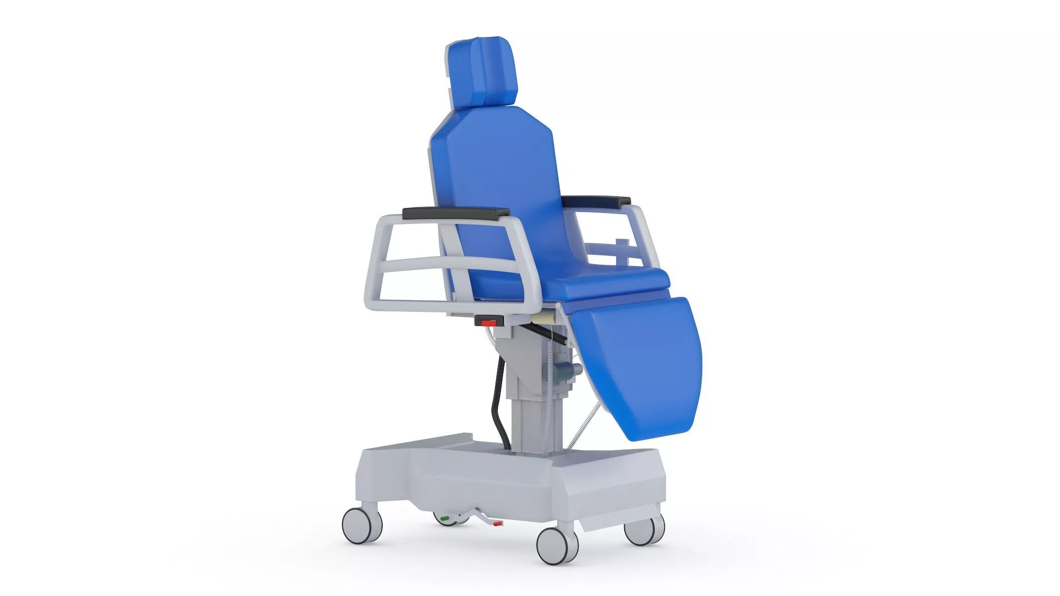 Medical Surgical Stretcher Chair PBR Realistic 3D model