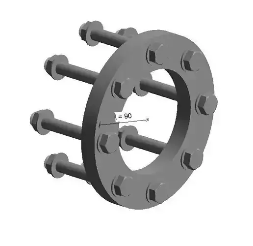 PVC Flange W Bolts - Auto size- Size - 25mm-250mm