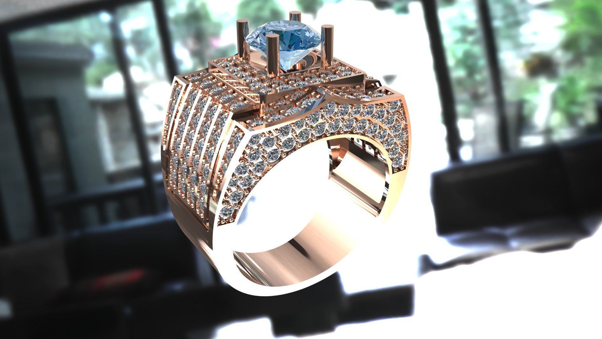 Ring 84  3D print model_5