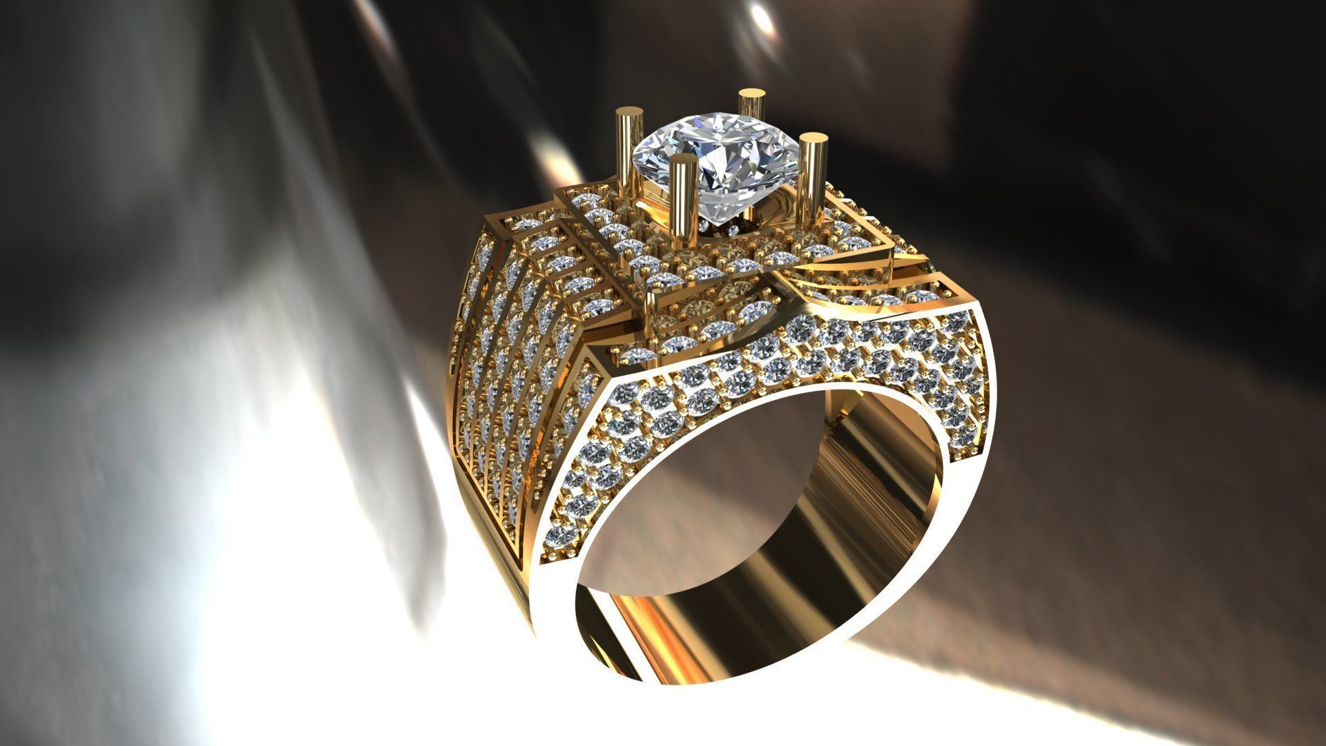 Ring 84  3D print model_3