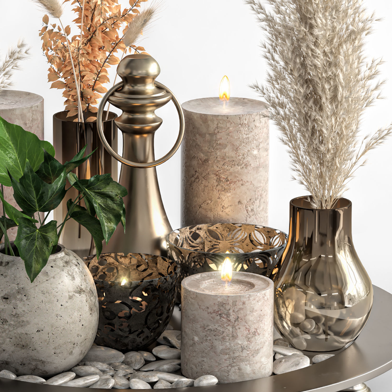 Decorative set 43 3D model_1