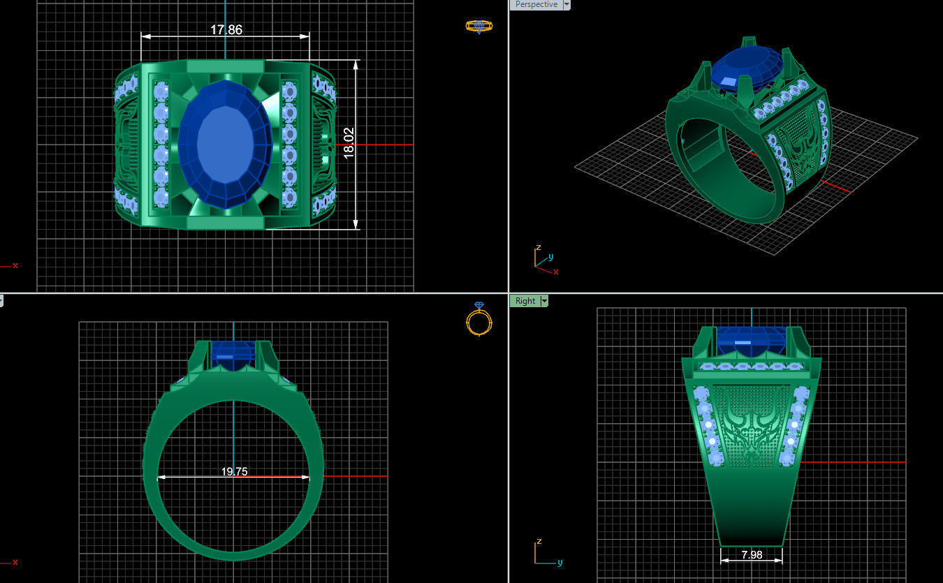 Ring 85  3D print model_6