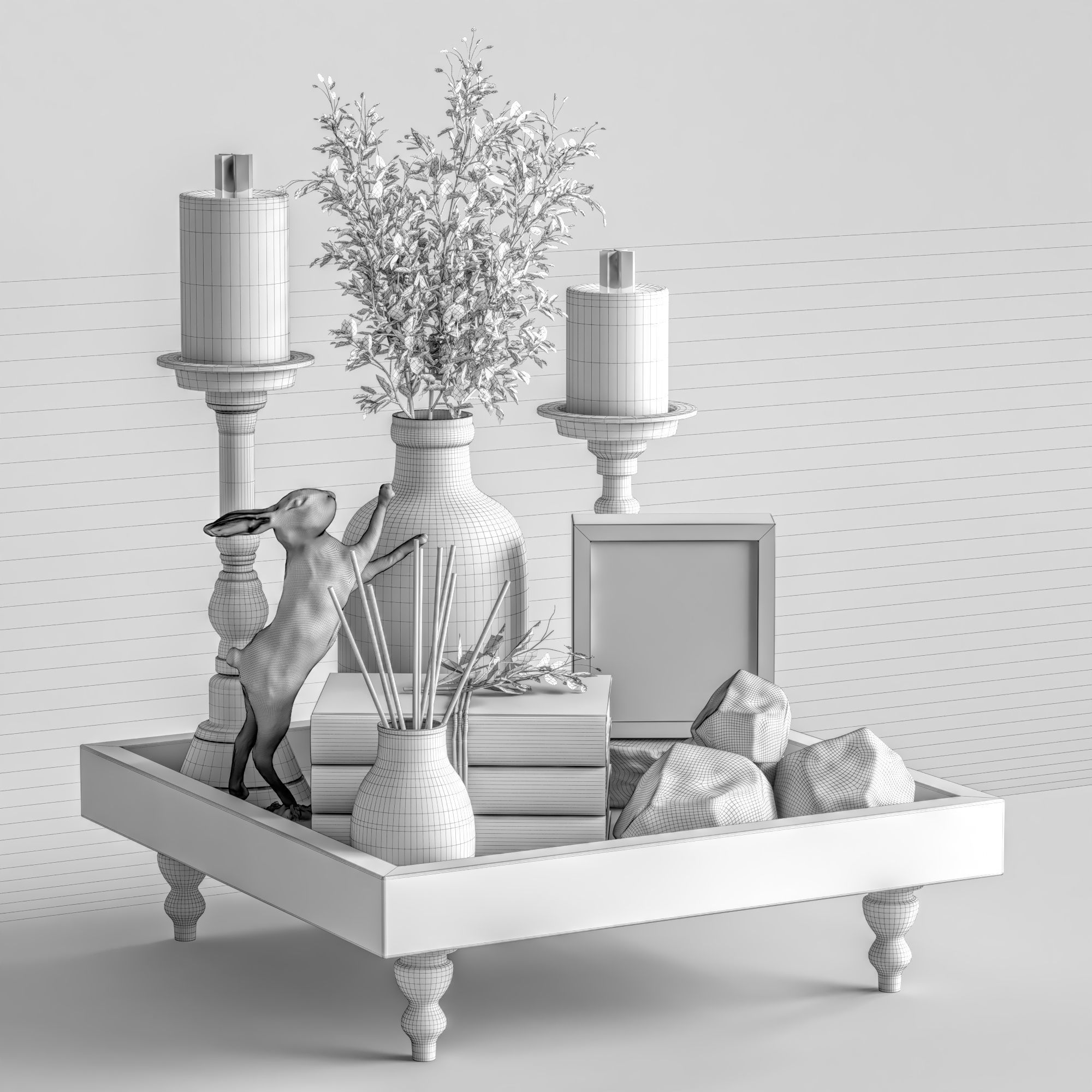 Decorative set 44 3D model_5