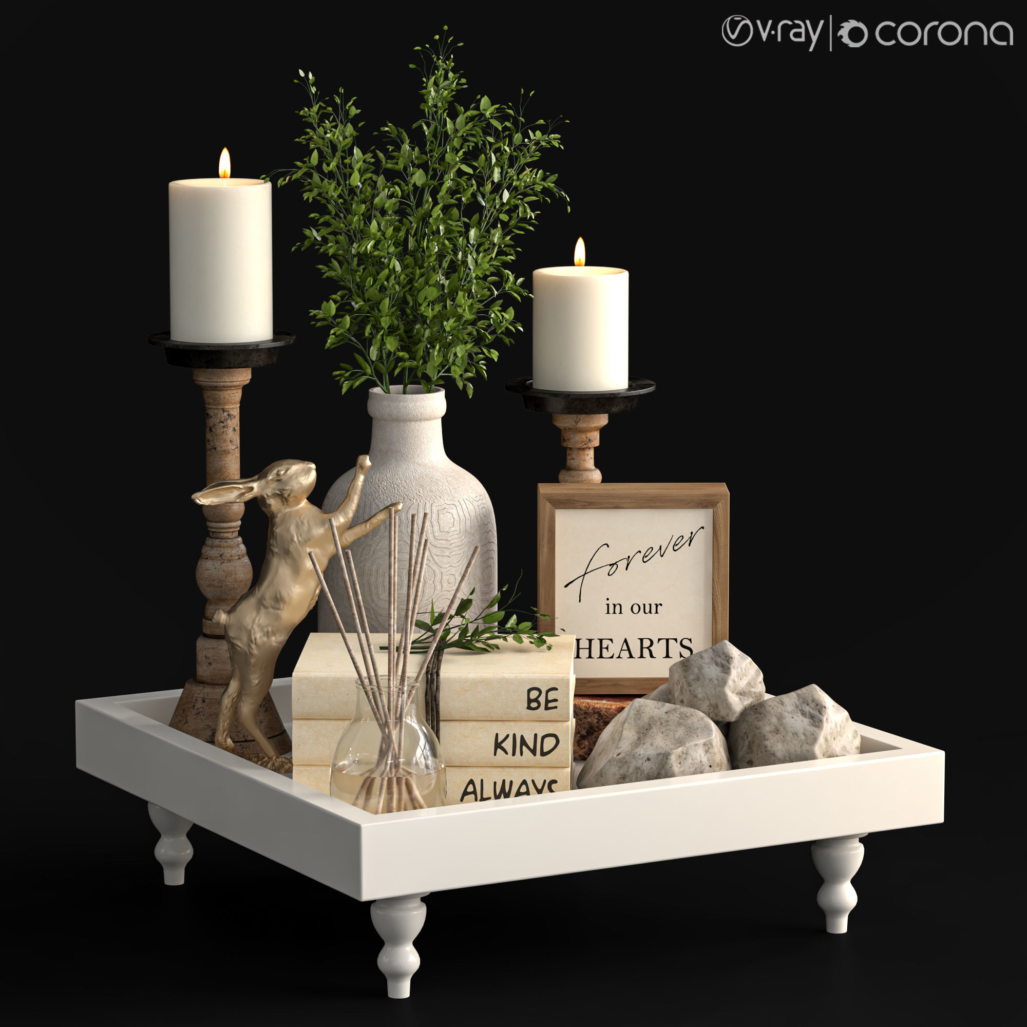 Decorative set 44 3D model_1