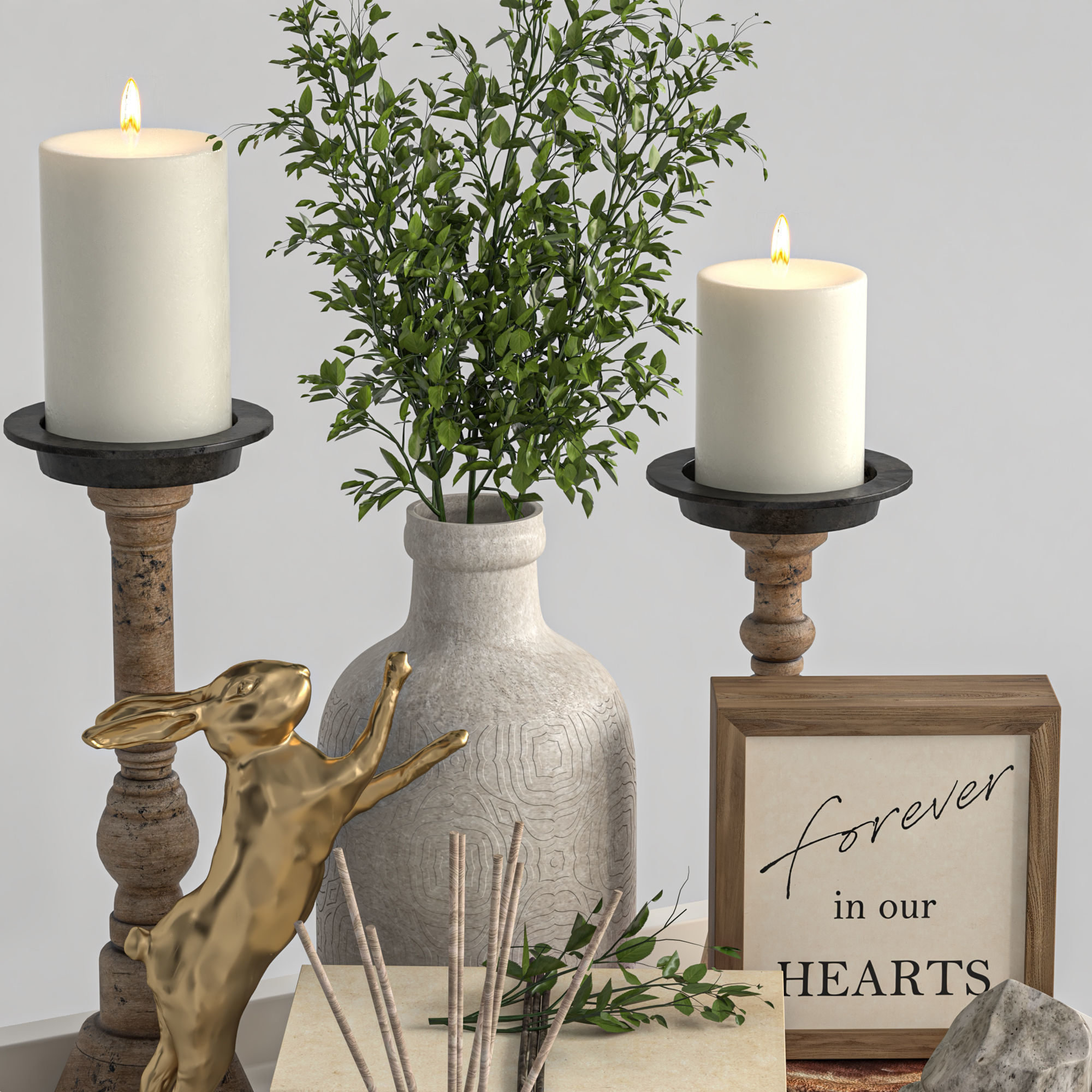 Decorative set 44 3D model_3