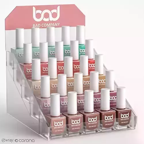 Nail polish set 3D model