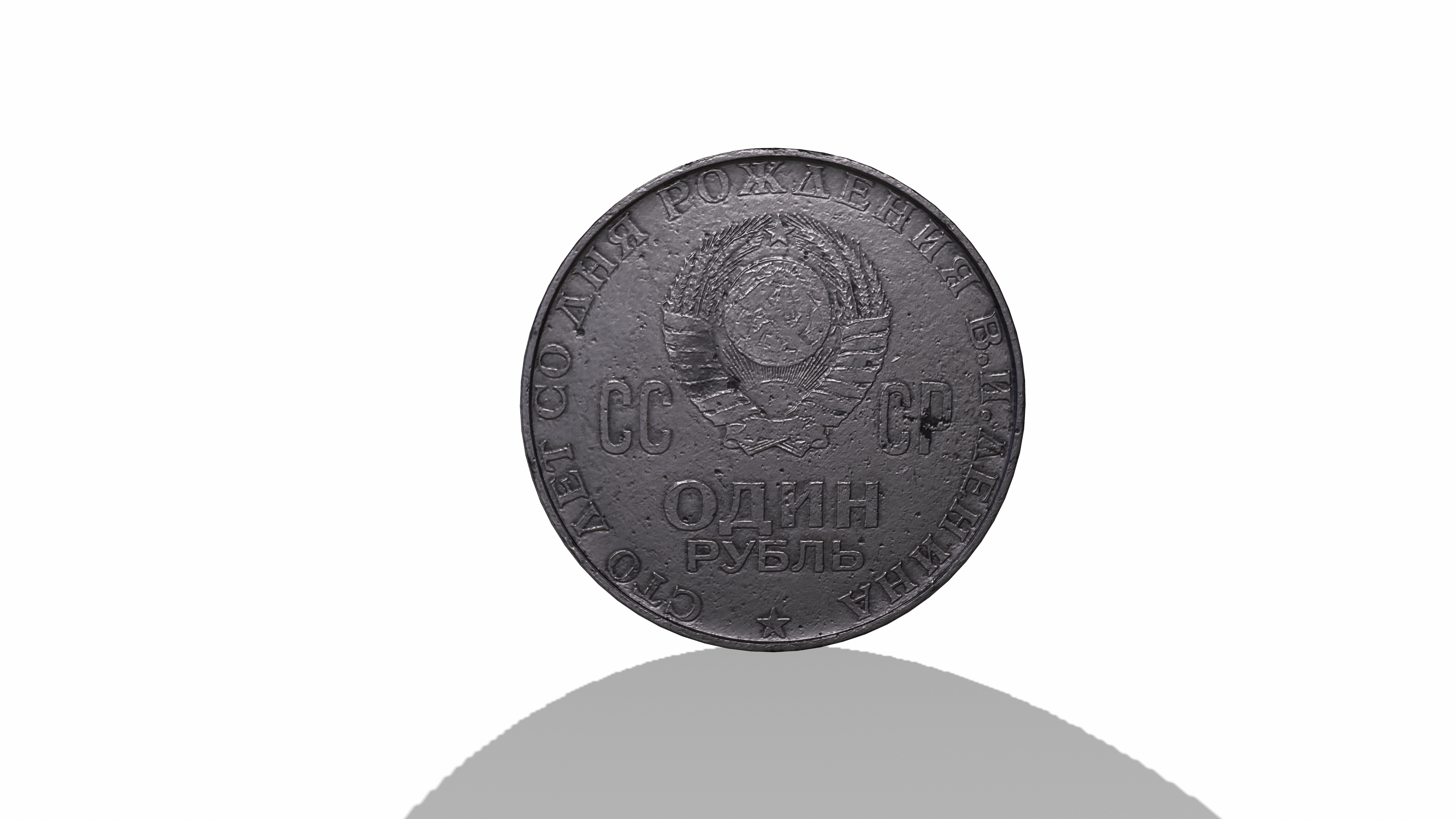 old coin 3D model_2