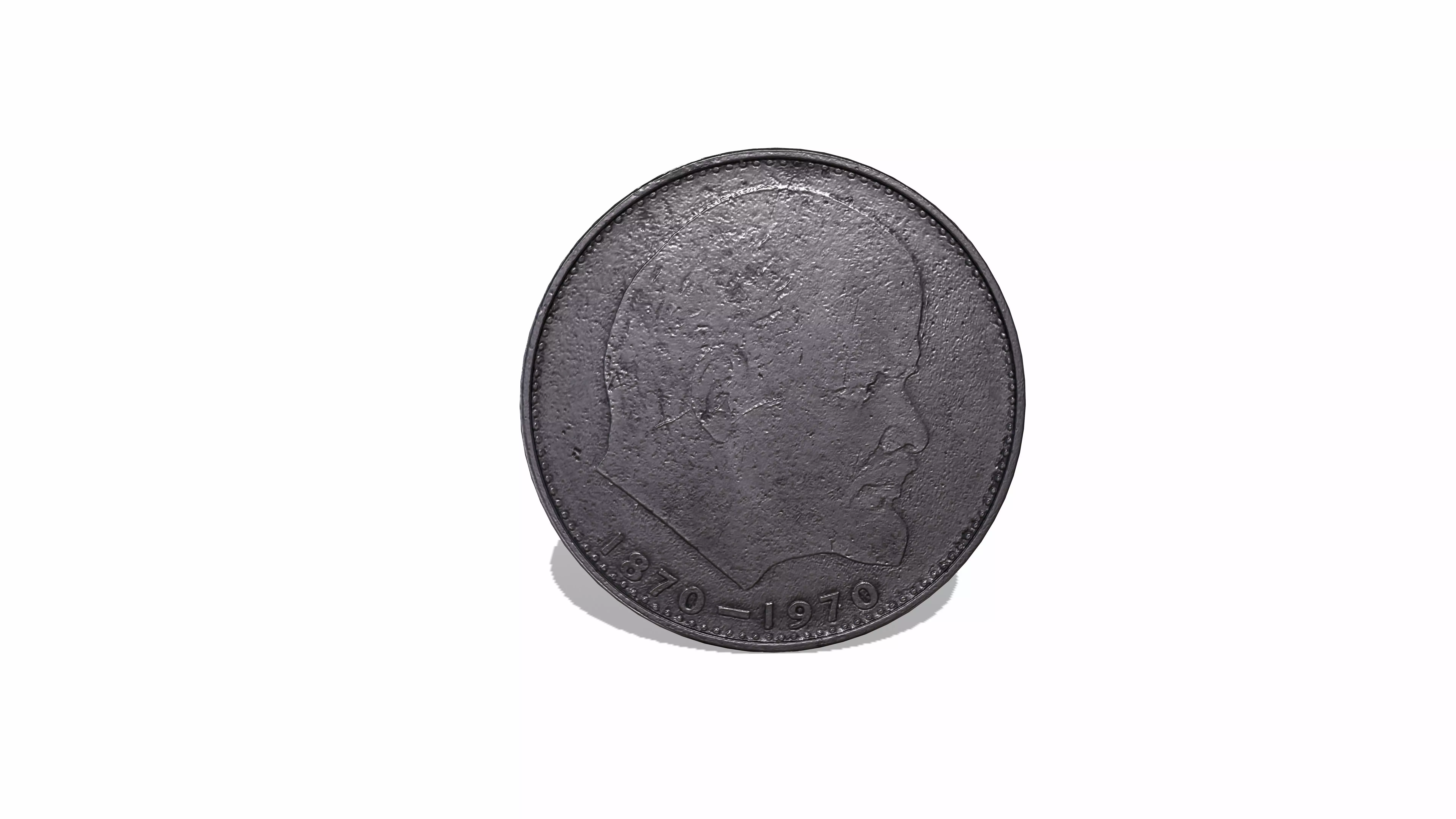 old coin 3D model_0