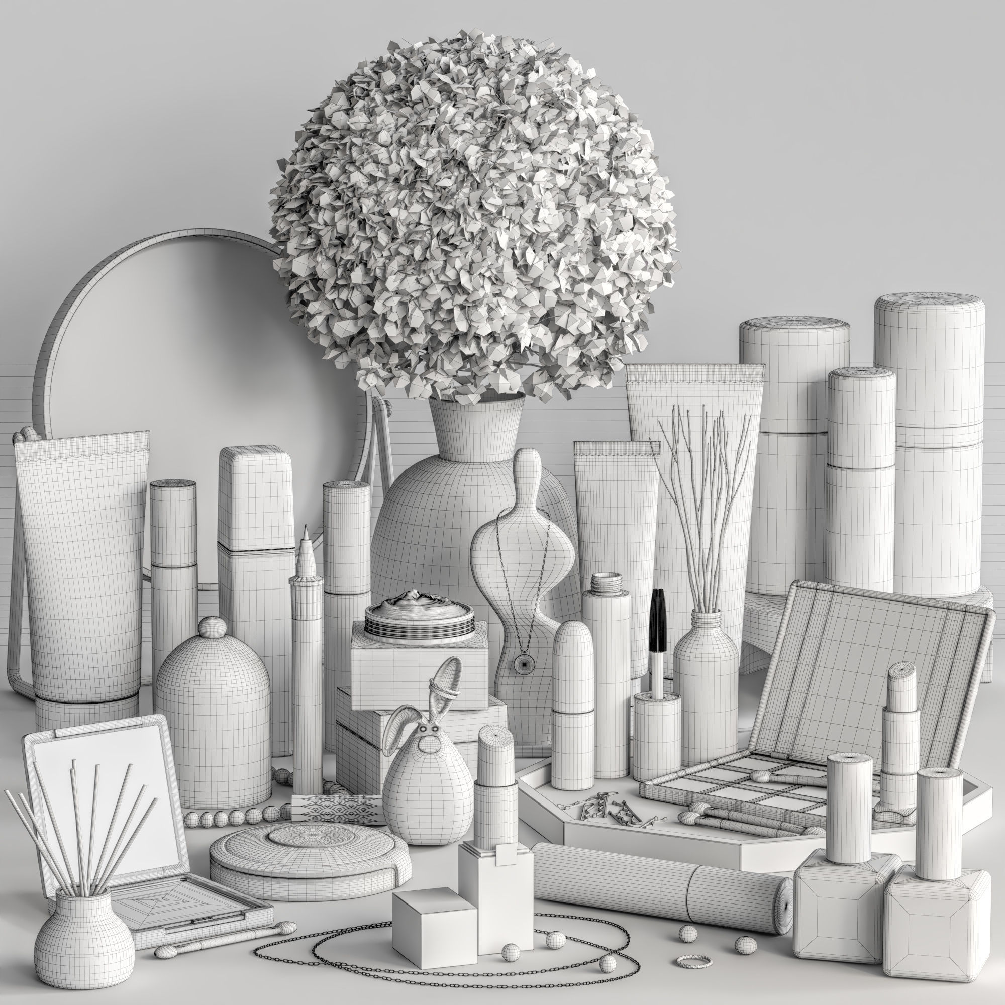 makeup set 01 3D model_7