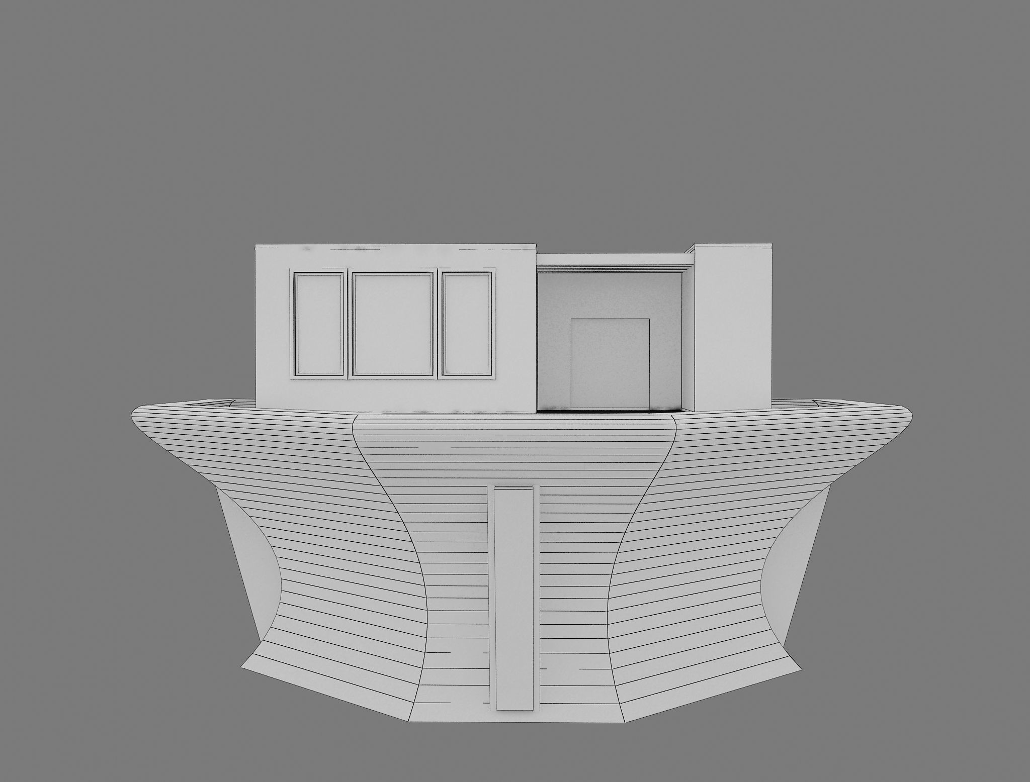 F16 House Maquette Architecture 3D model_7