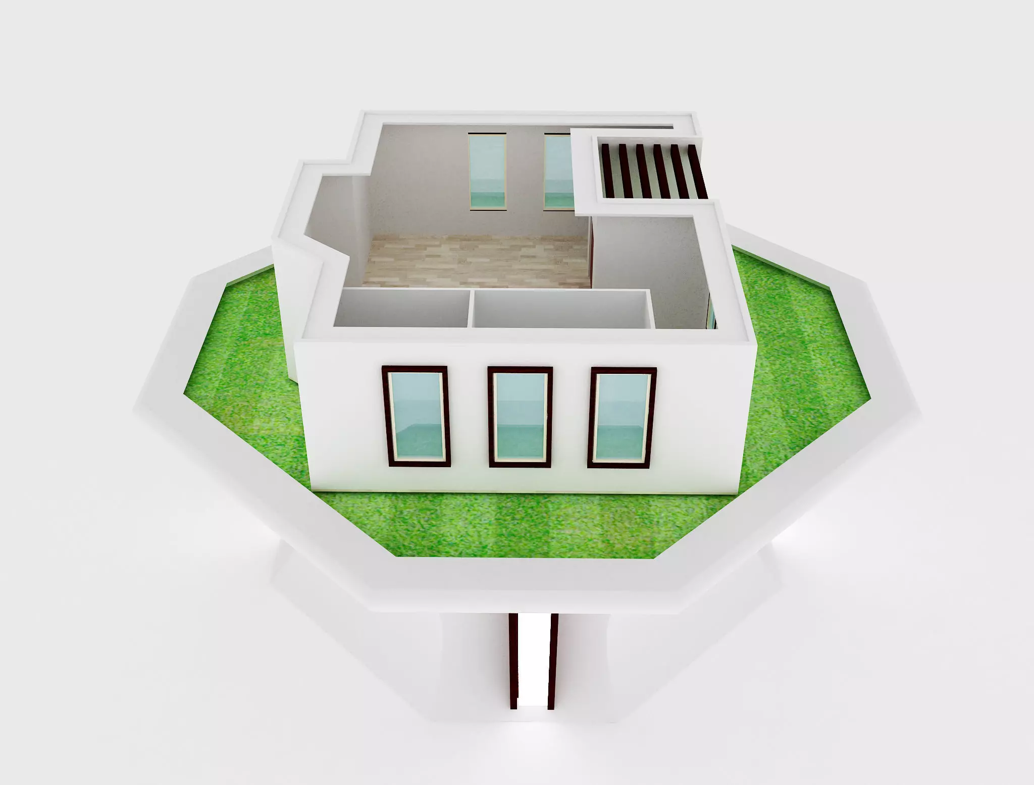 F16 House Maquette Architecture 3D model_0
