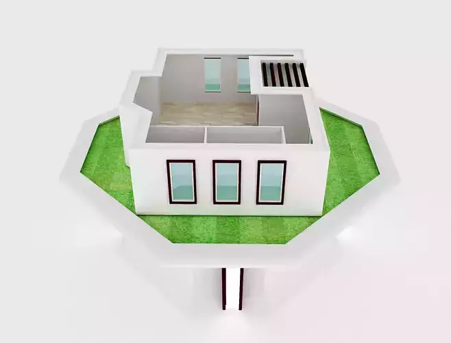 F16 House Maquette Architecture 3D model F16 House Maquette Architecture 3D model