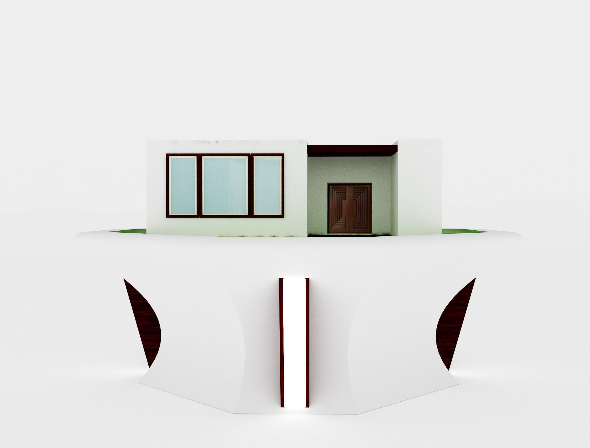 F16 House Maquette Architecture 3D model_6