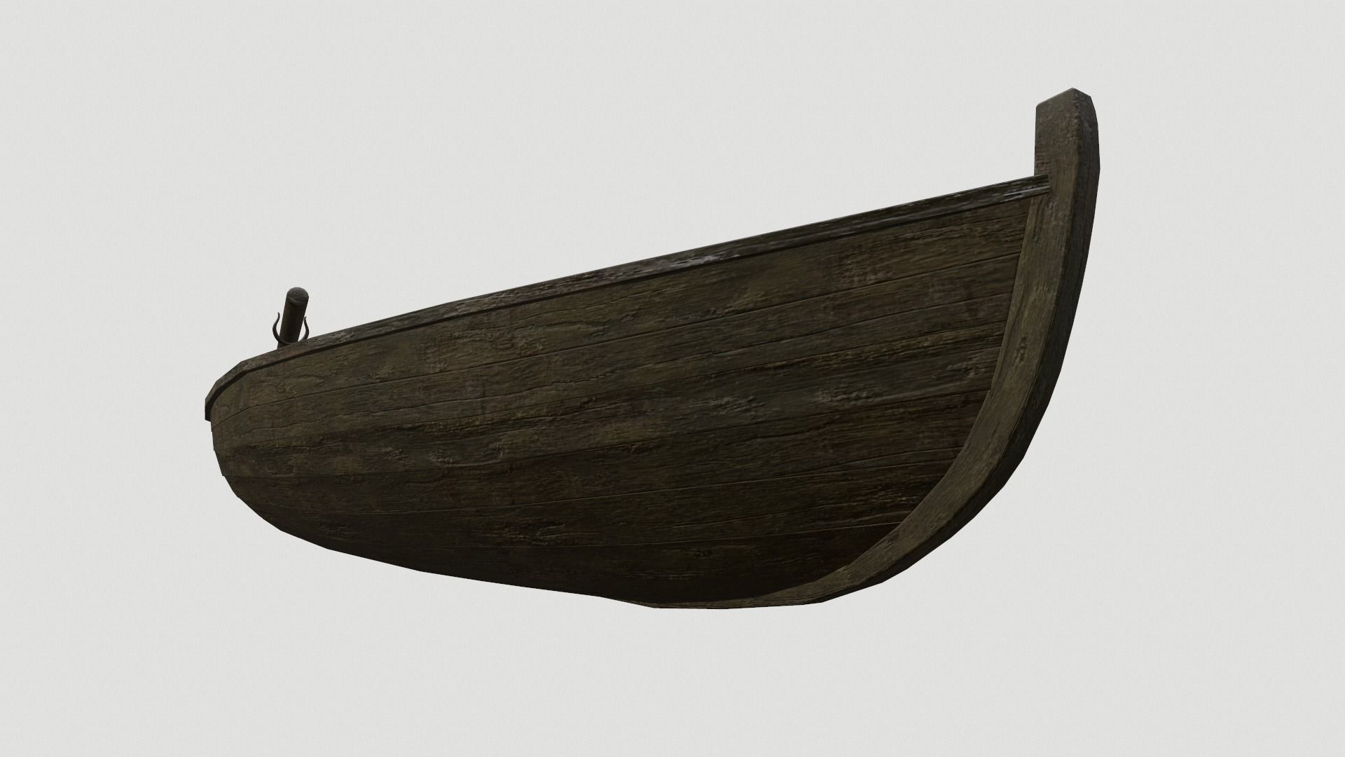  Old Row Boat Low-poly 3D model_10