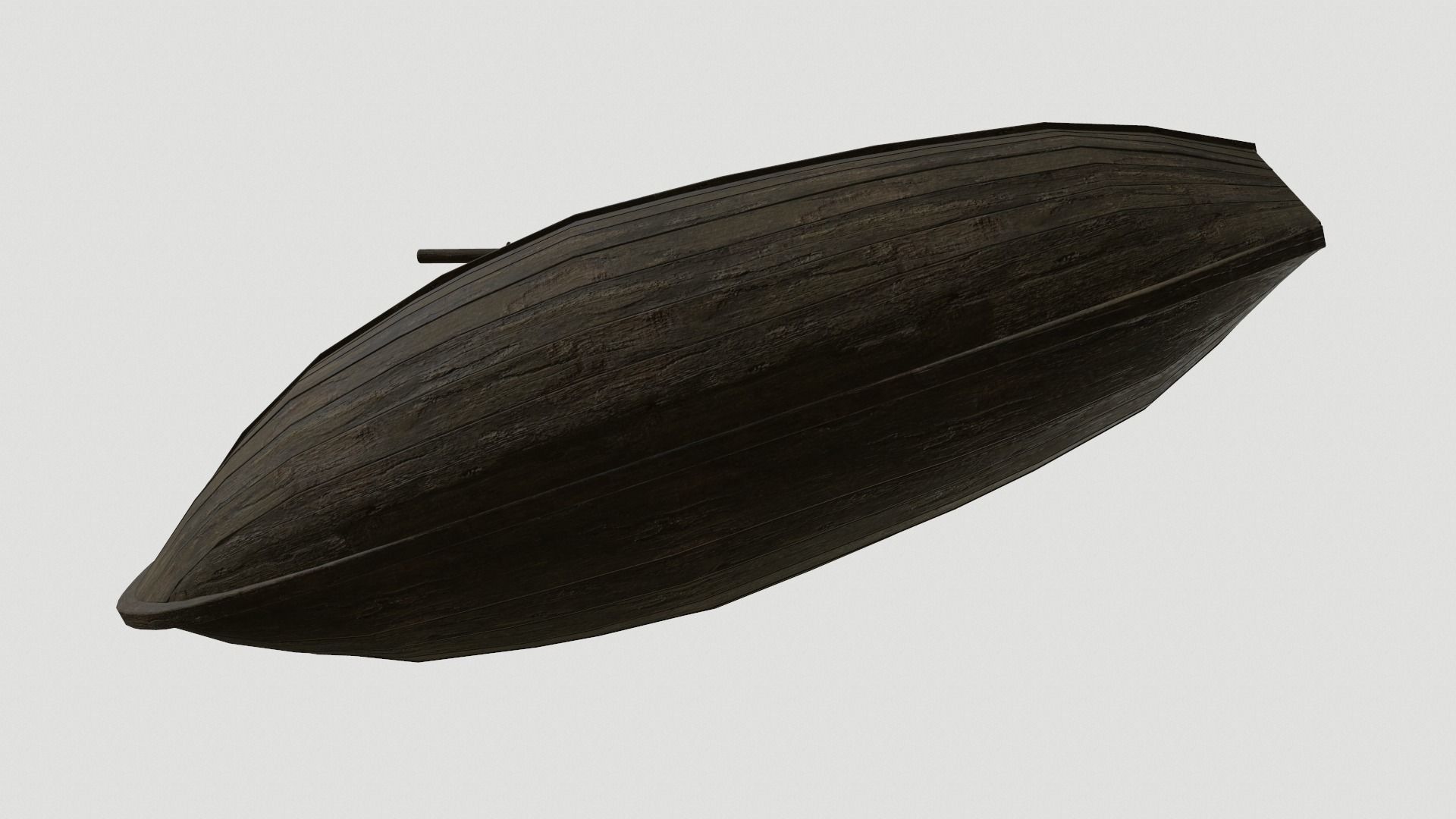  Old Row Boat Low-poly 3D model_11