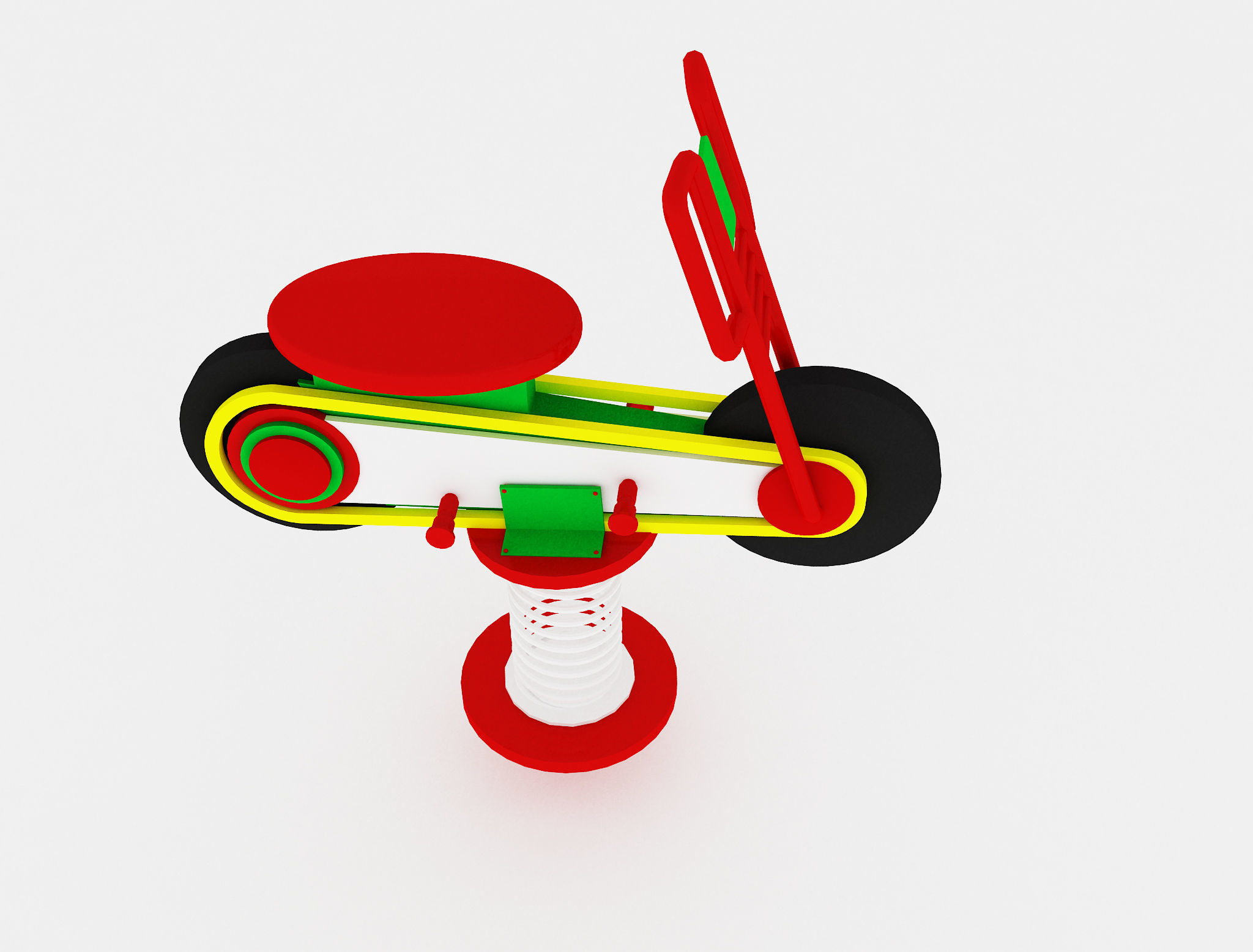 f18a Kids Toy  Bicycle 3D model_2