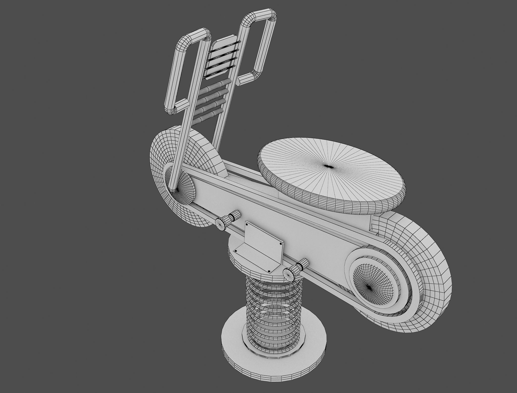 f18a Kids Toy  Bicycle 3D model_9