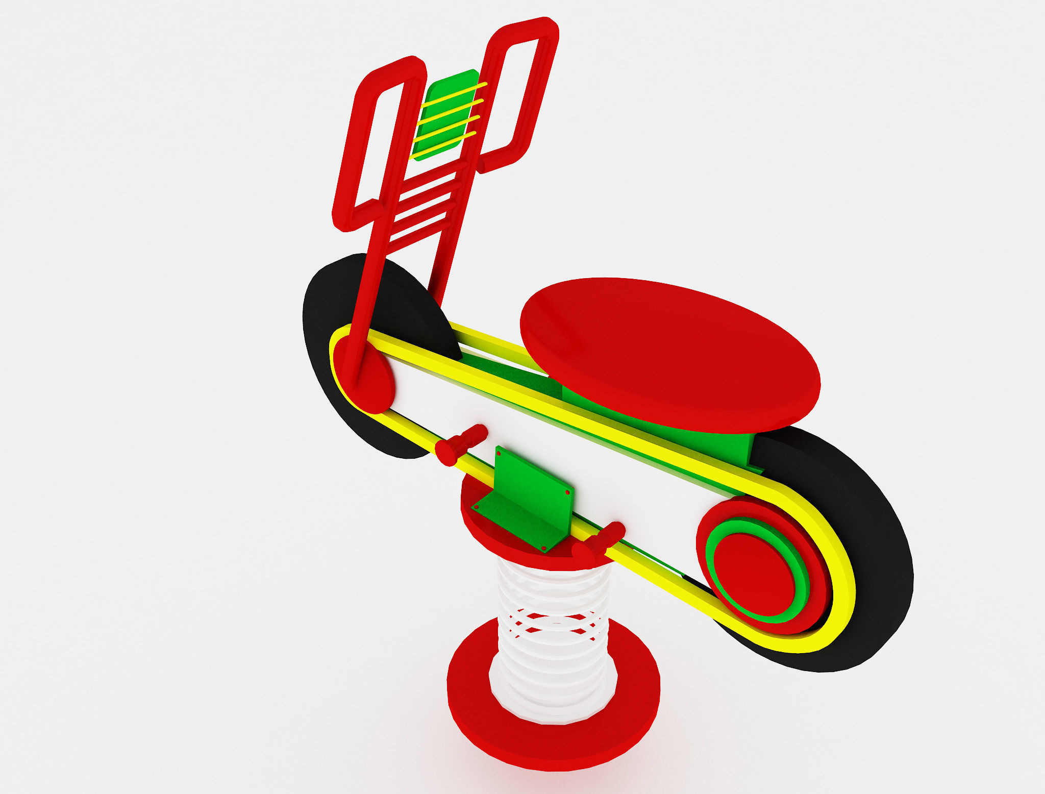f18a Kids Toy  Bicycle 3D model_8