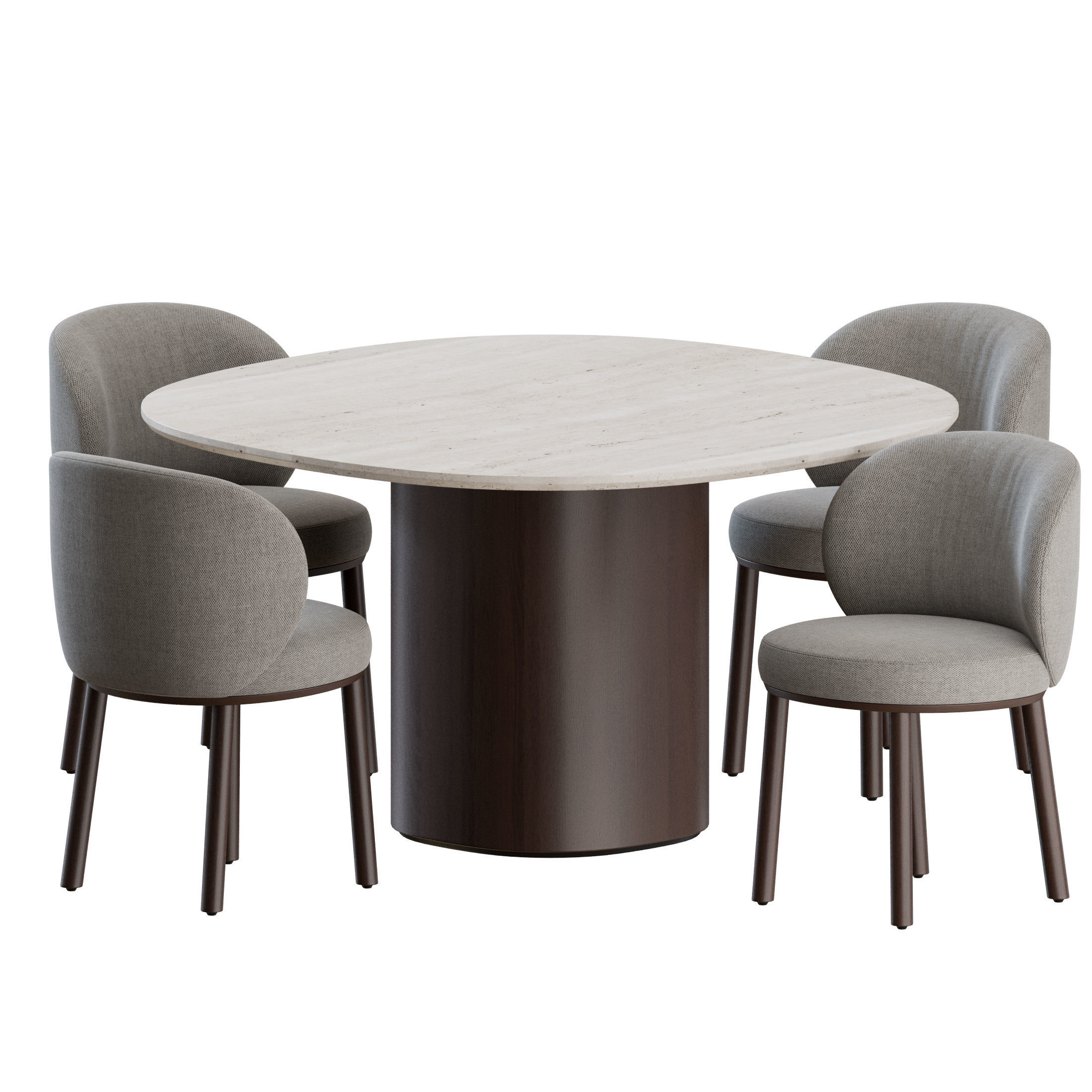 Ovata Dining Set by Wendelbo 3D model_3