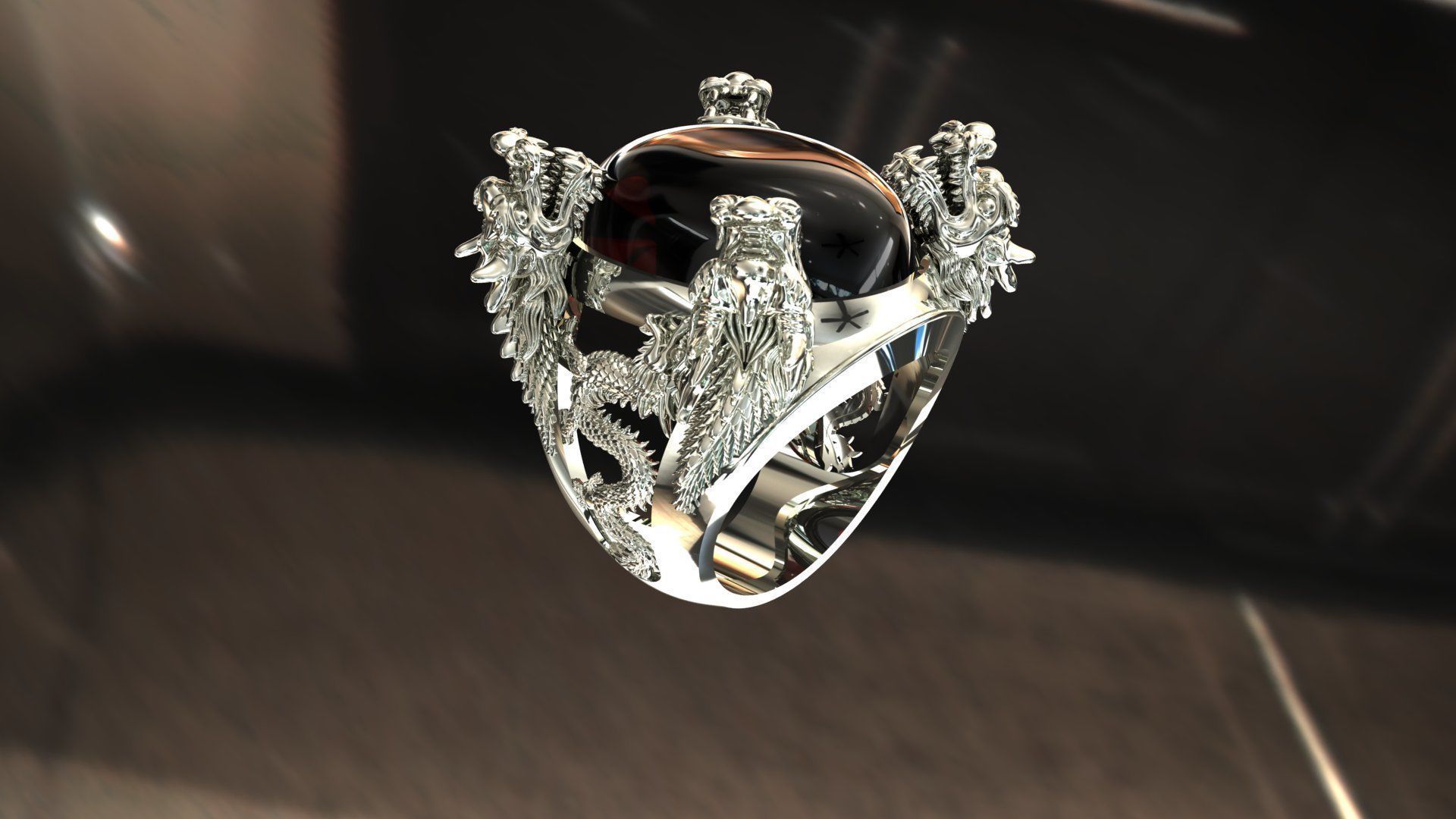 Ring 96  3D print model_2