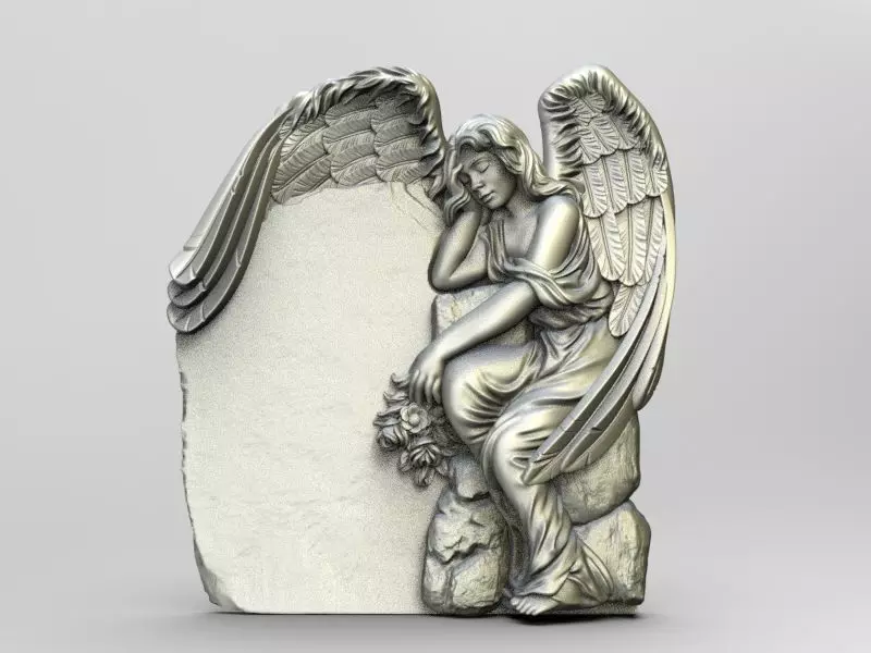 Angel01 angel statue 3D print model_0