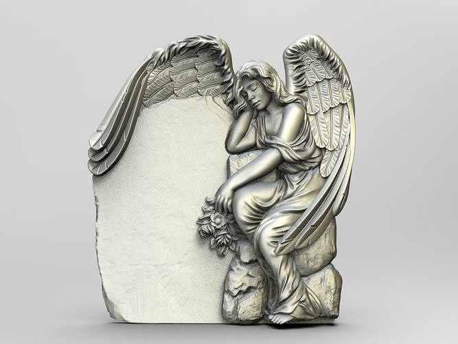 Angel01 angel statue 3D print model