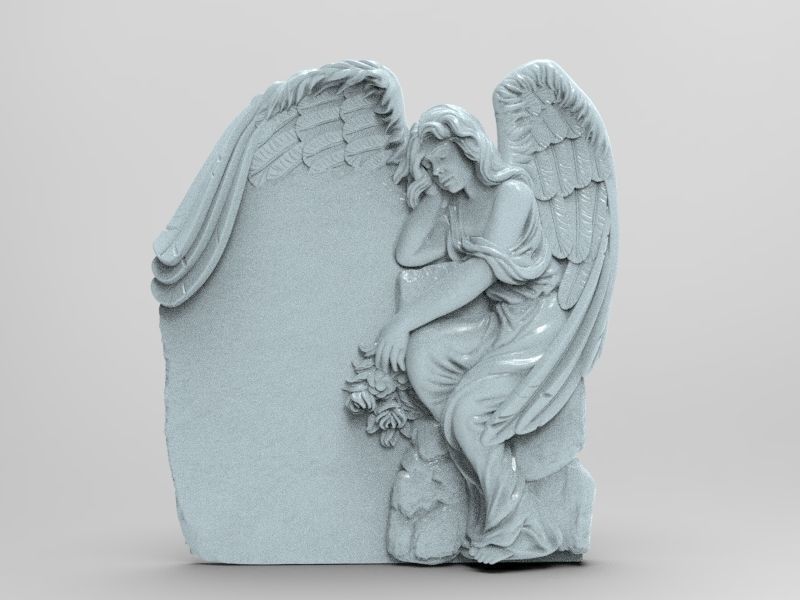 Angel01 angel statue 3D print model_7
