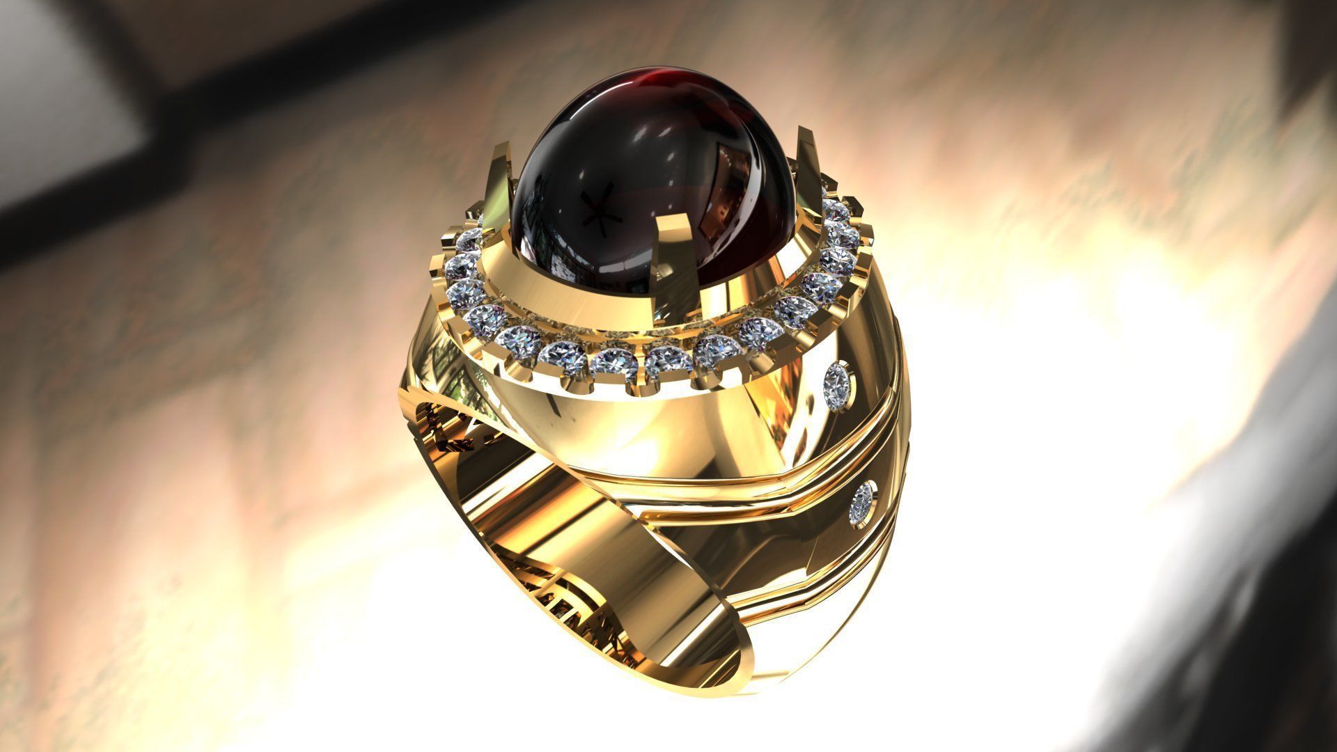 Ring 99  3D print model_4