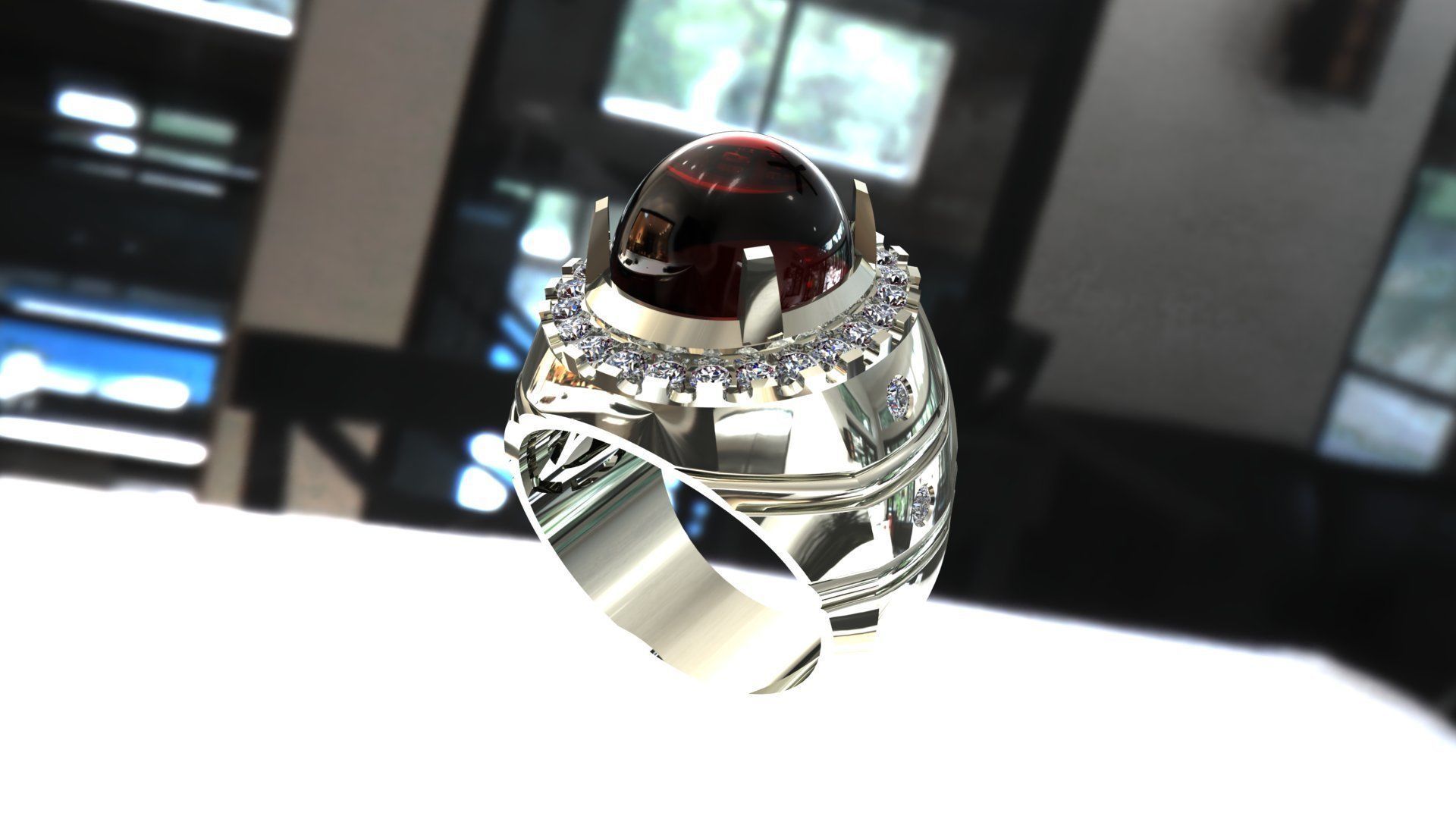 Ring 99  3D print model_1
