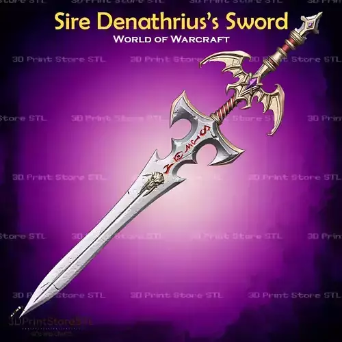 Sire Denathrius Sword Cosplay World Of Warcraft - STL File 3D print model