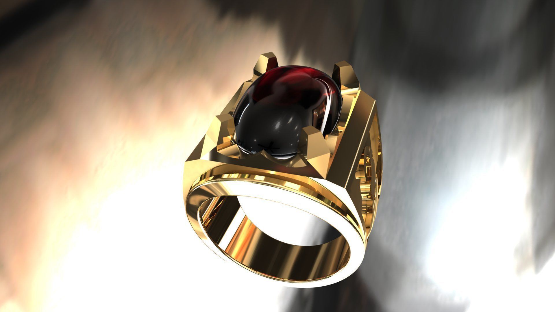 Ring 100  3D print model_5