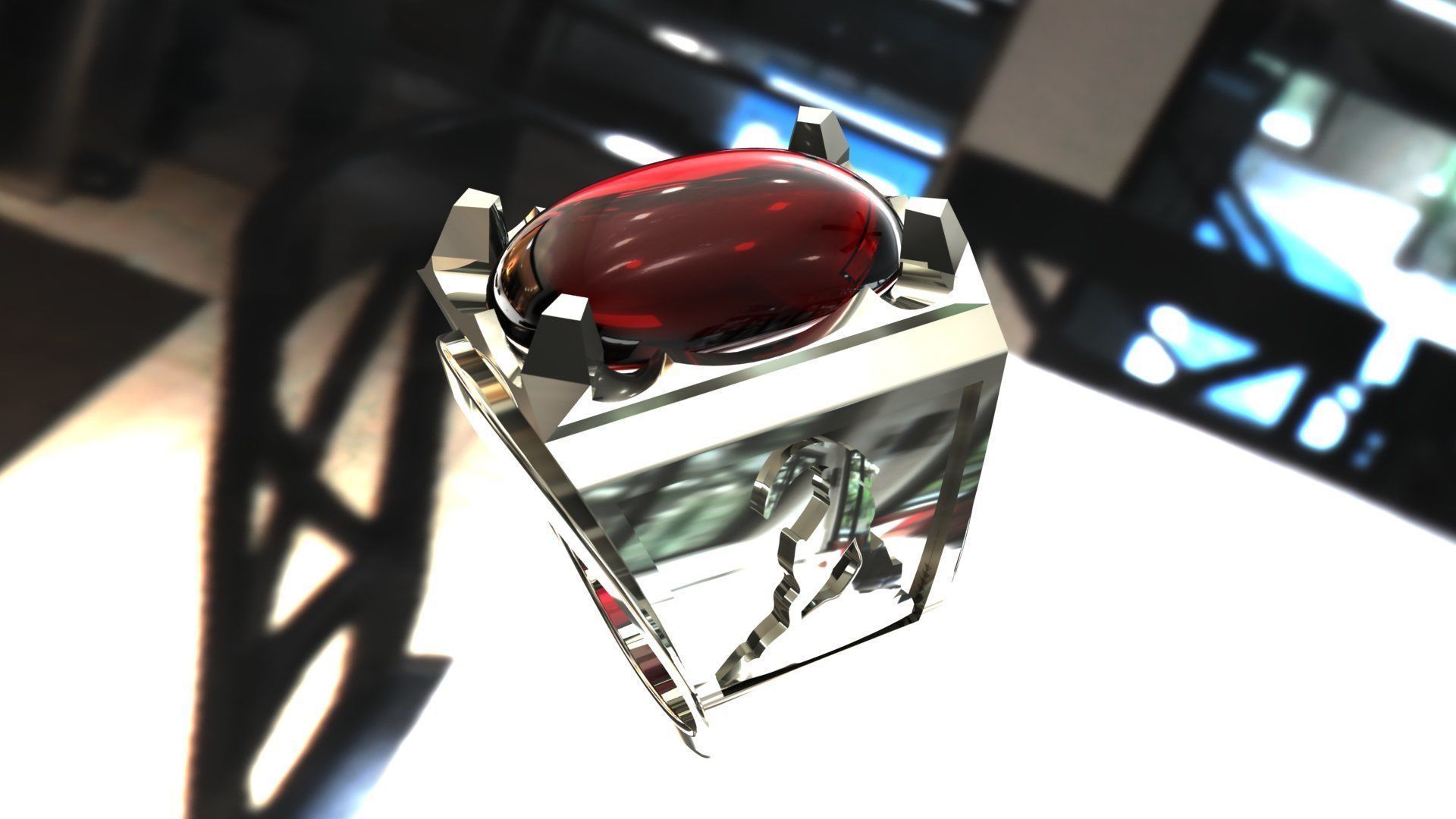 Ring 100  3D print model_1