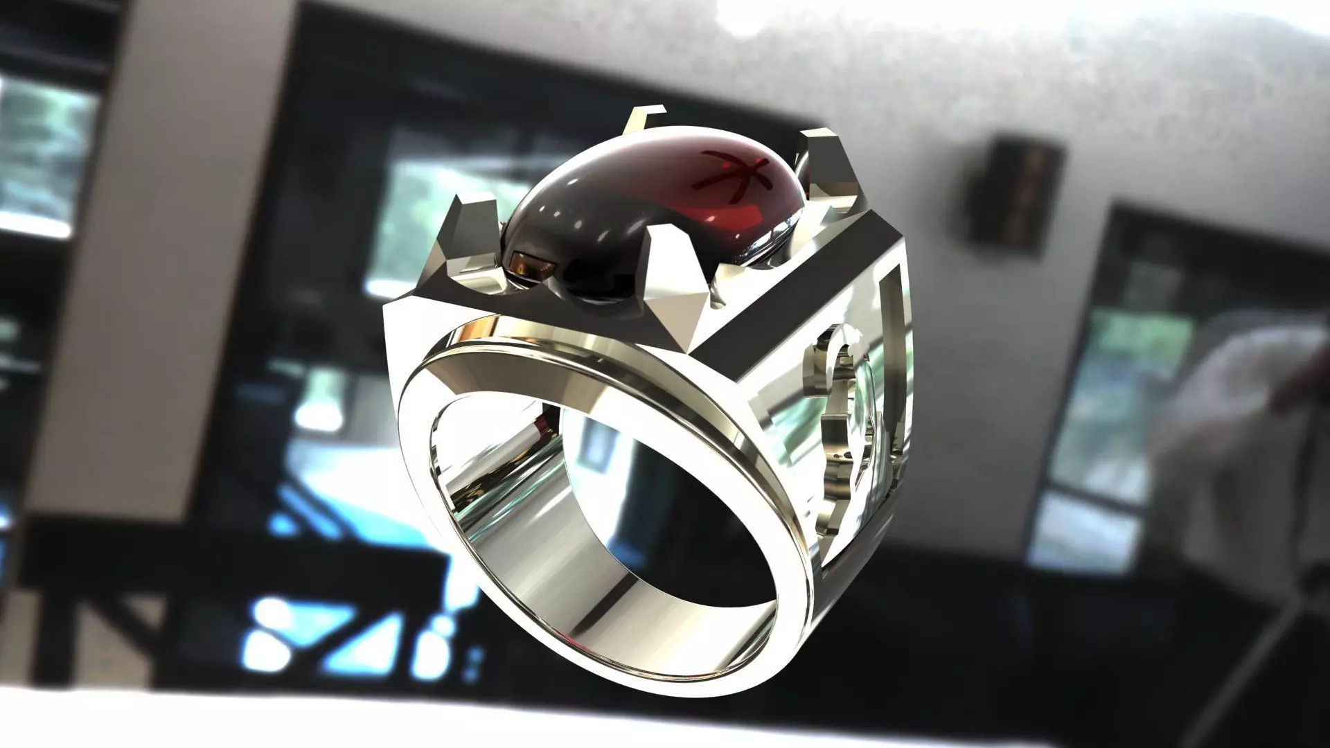 Ring 100  3D print model_0