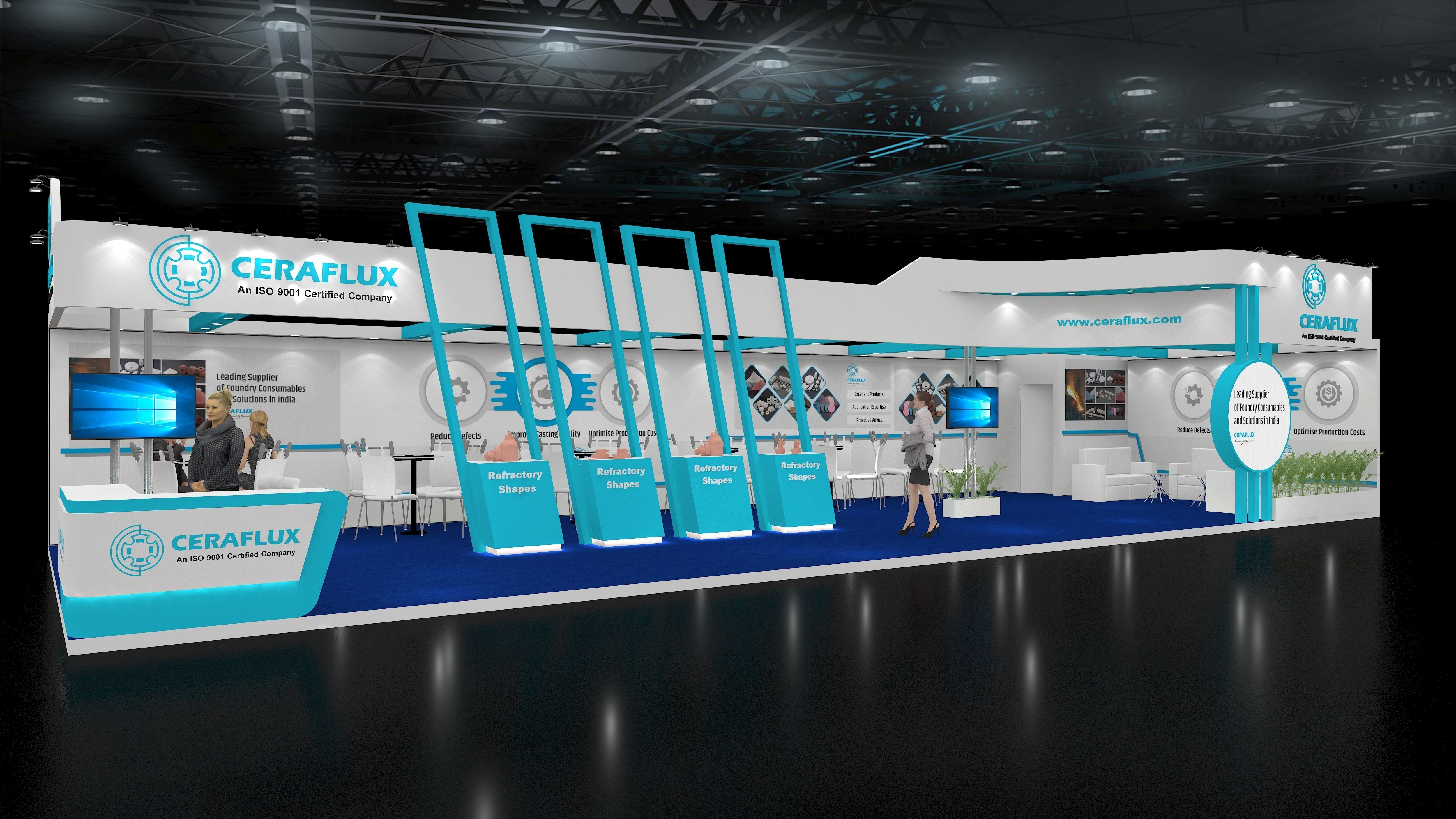 Exhibition Stand  15m  x 6m  3D model_2