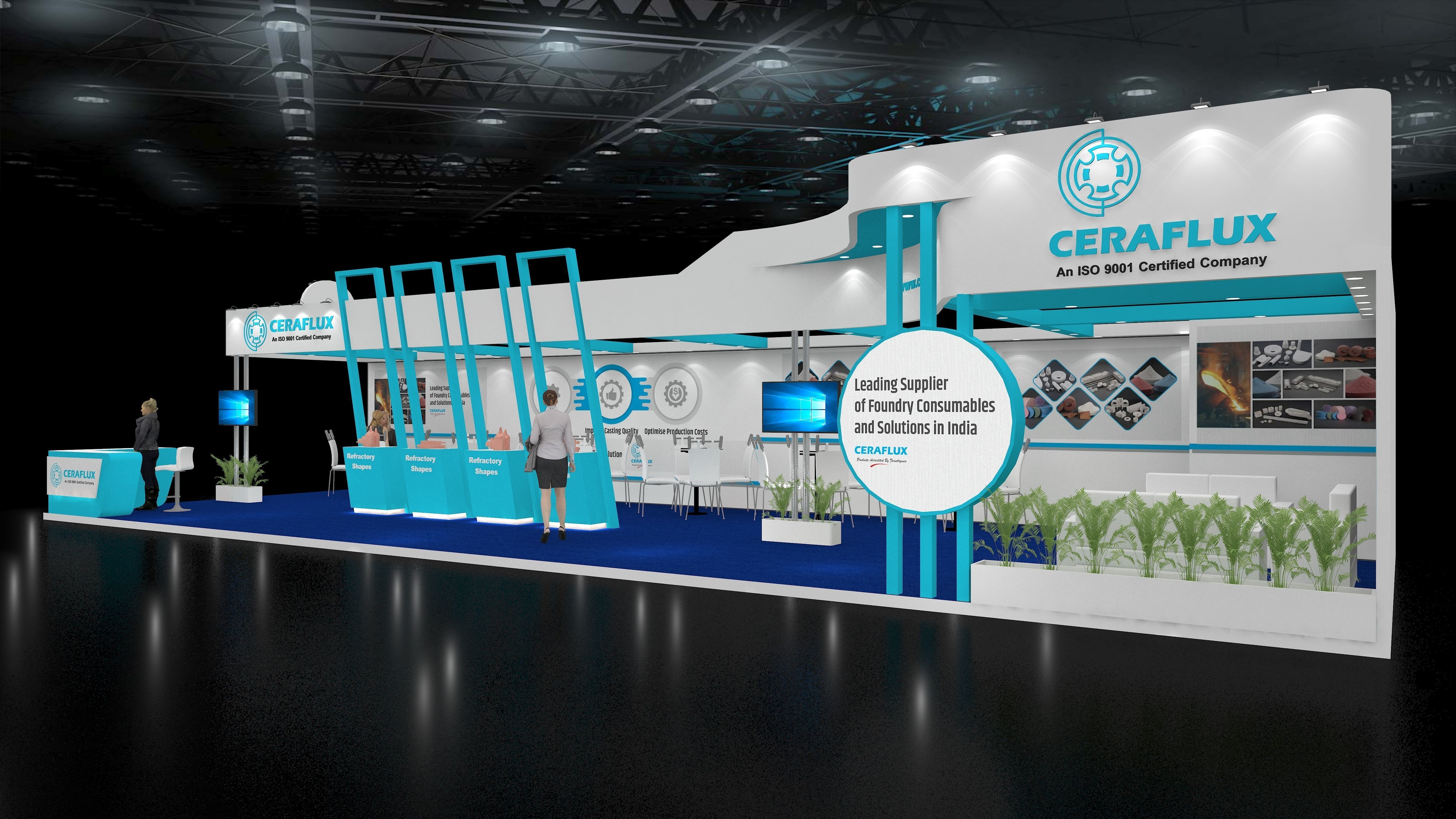 Exhibition Stand  15m  x 6m  3D model_1