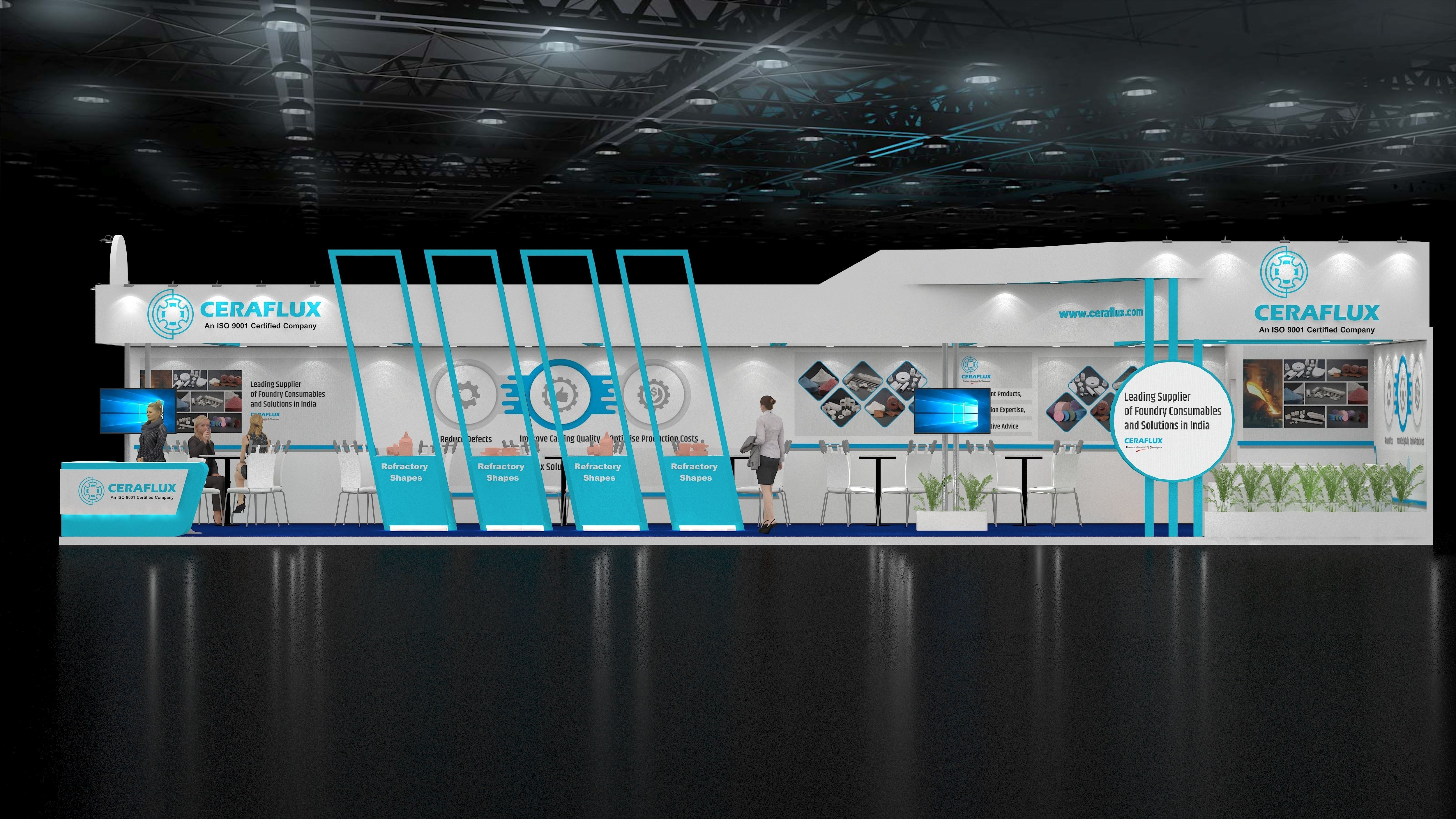 Exhibition Stand 15m x 6m 3D model | CGTrader