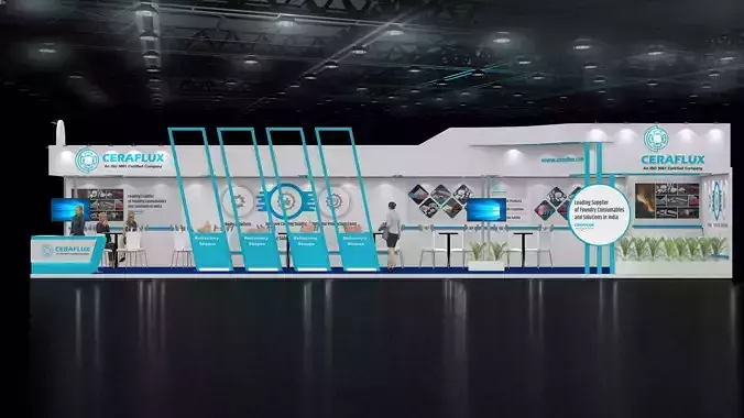 Exhibition Stand  15m  x 6m  3D model