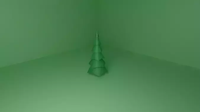 Low Poly Tree Game Ready christmas