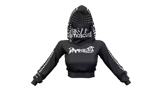 Hooded Rebellion Insurgent Crop Track Suit Top