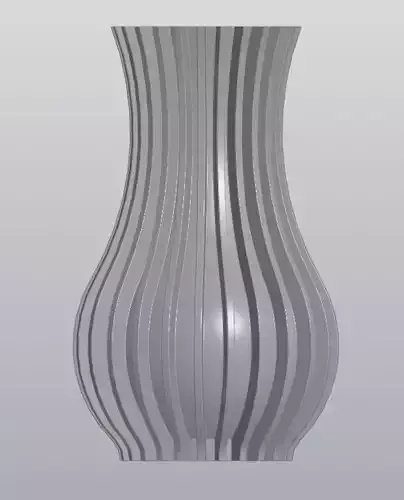 Striped vase
