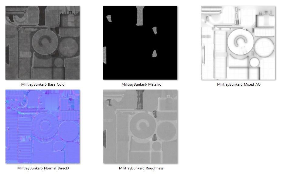 Military Bunker 6 Low-poly 3D model_8