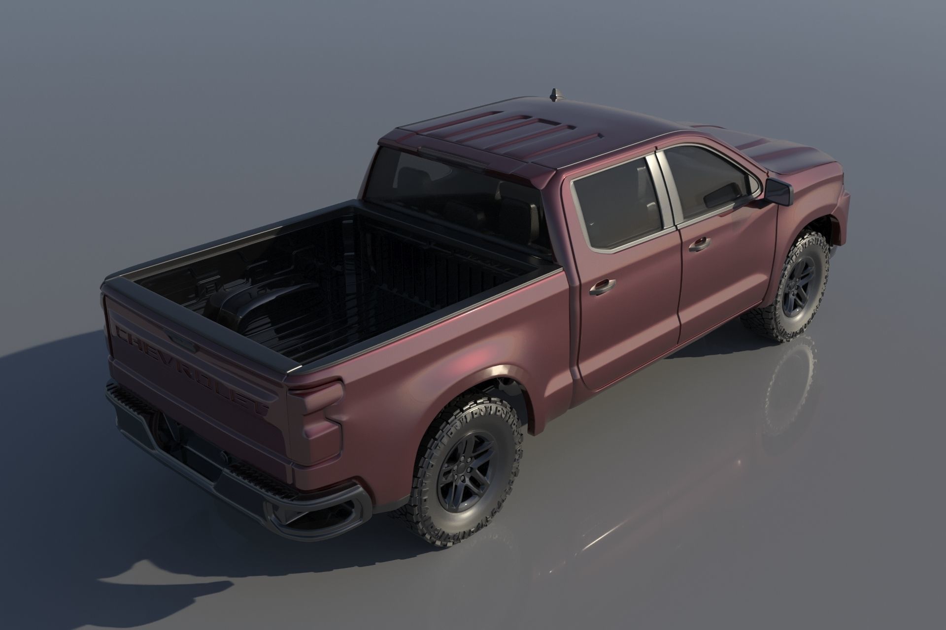 Chevrolet Silverado 1500 2022  3D print model_3