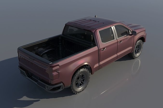 Chevrolet Silverado 1500 2022  3D print model 4