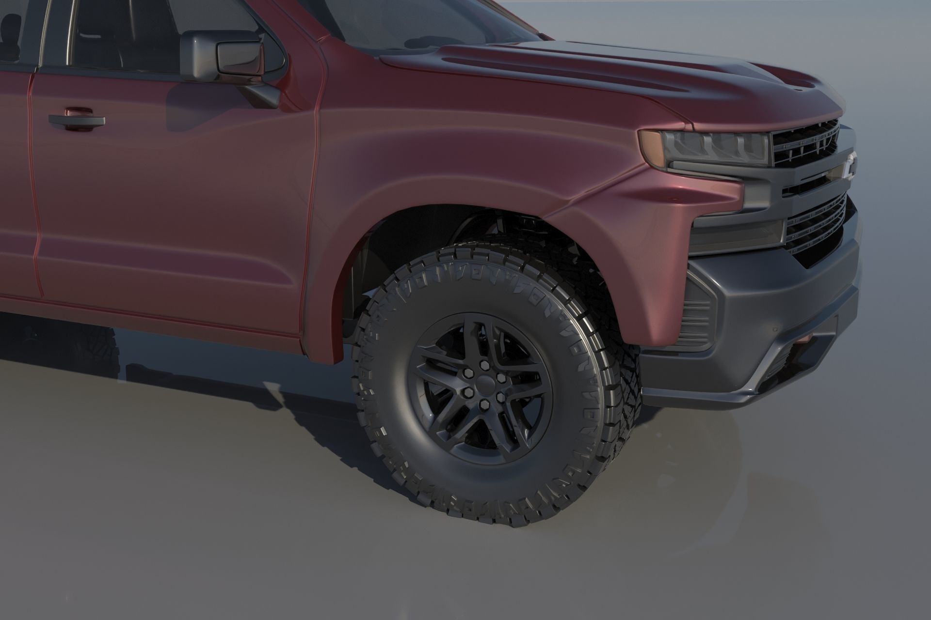 Chevrolet Silverado 1500 2022  3D print model_11