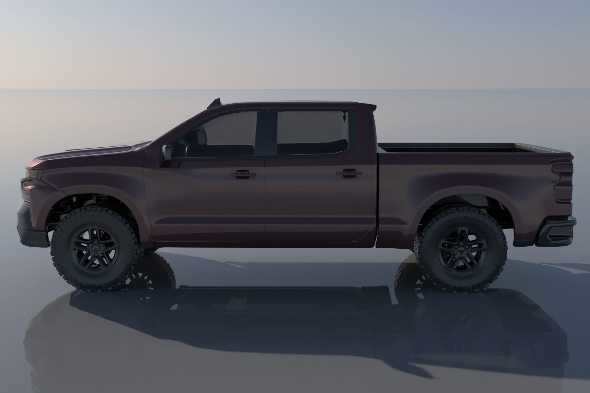 Chevrolet Silverado 1500 2022  3D print model_1