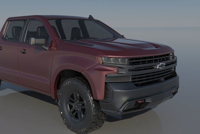 Chevrolet Silverado 1500 2022  3D print model 6