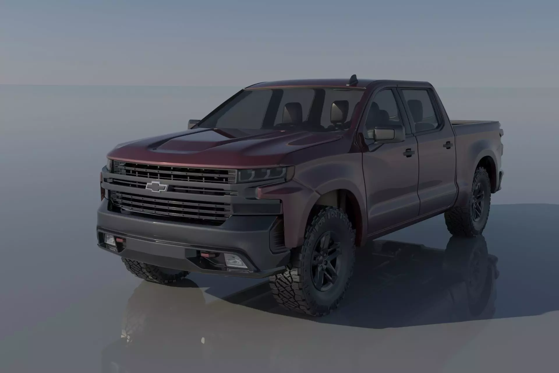 Chevrolet Silverado 1500 2022  3D print model_0