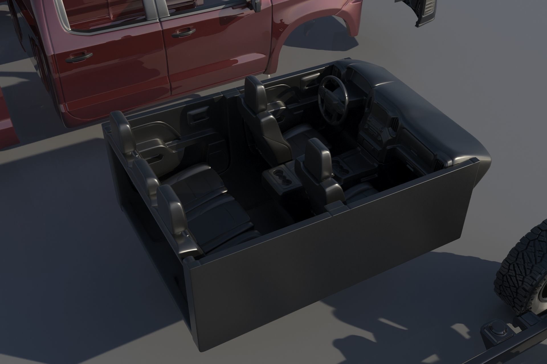 Chevrolet Silverado 1500 2022  3D print model_19