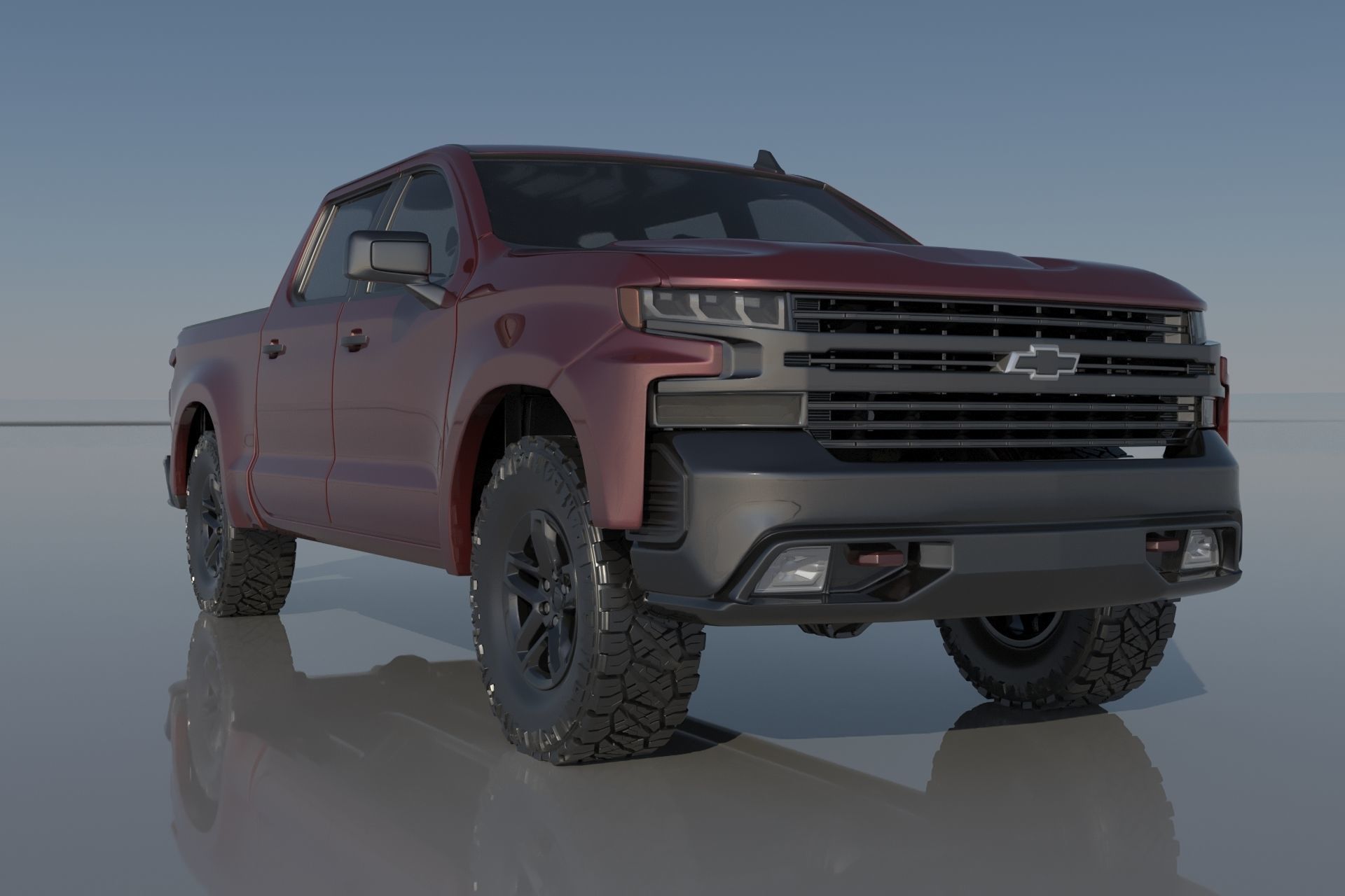 Chevrolet Silverado 1500 2022  3D print model_13