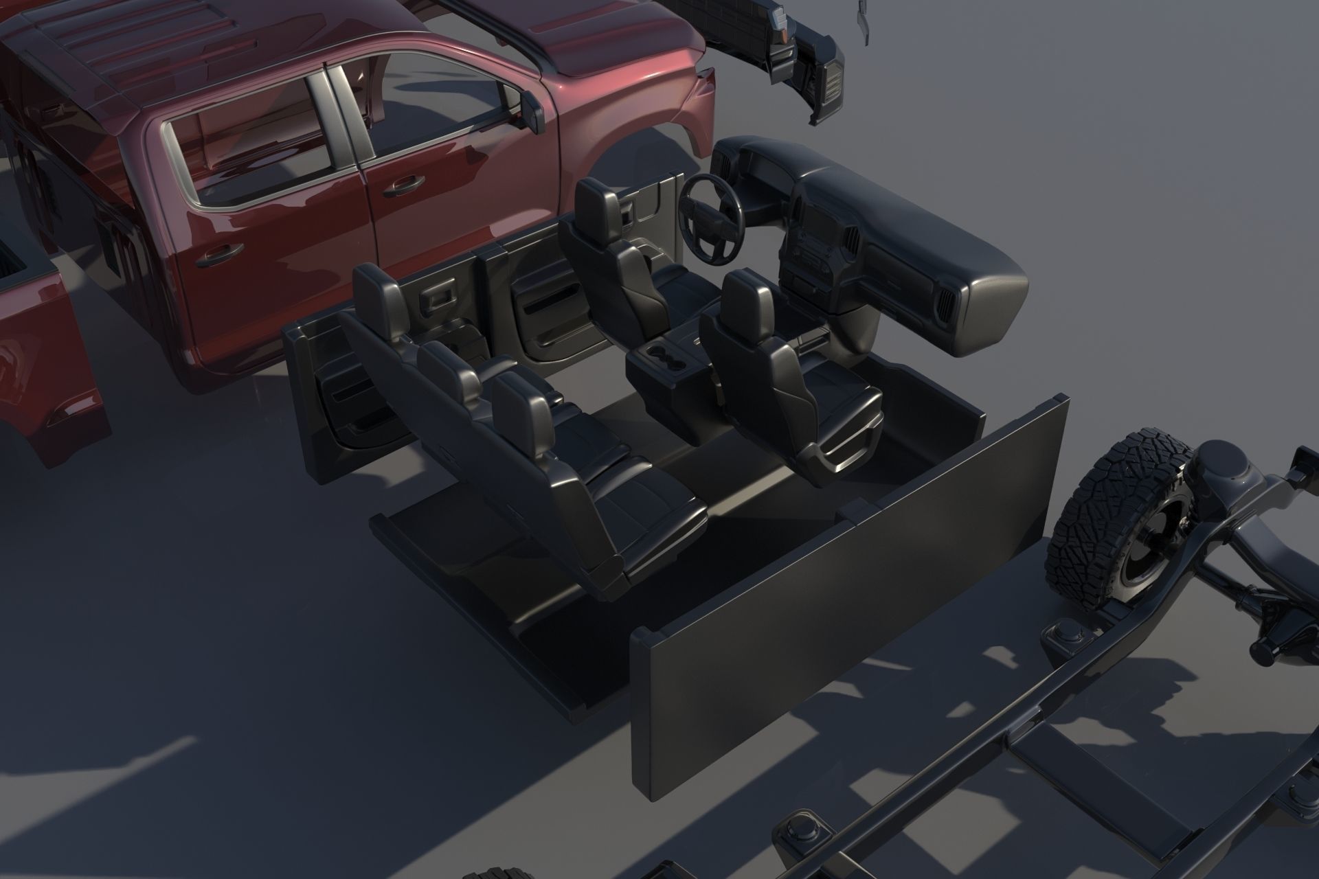 Chevrolet Silverado 1500 2022  3D print model_20
